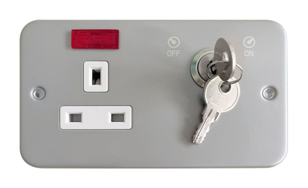 Metal Clad Key Operated SocketKey Operated Metal Clad Socket 13A 1 Gang ...