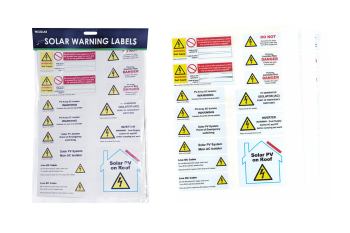 Solar & EV Warning Labels