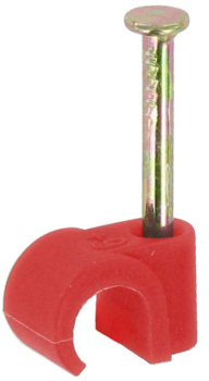 G-RAFF Round Cable Clips - Red