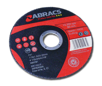 4 1/2Inch FLAT METAL CUTTING DISCS 1.0MM FOR S/STEEL