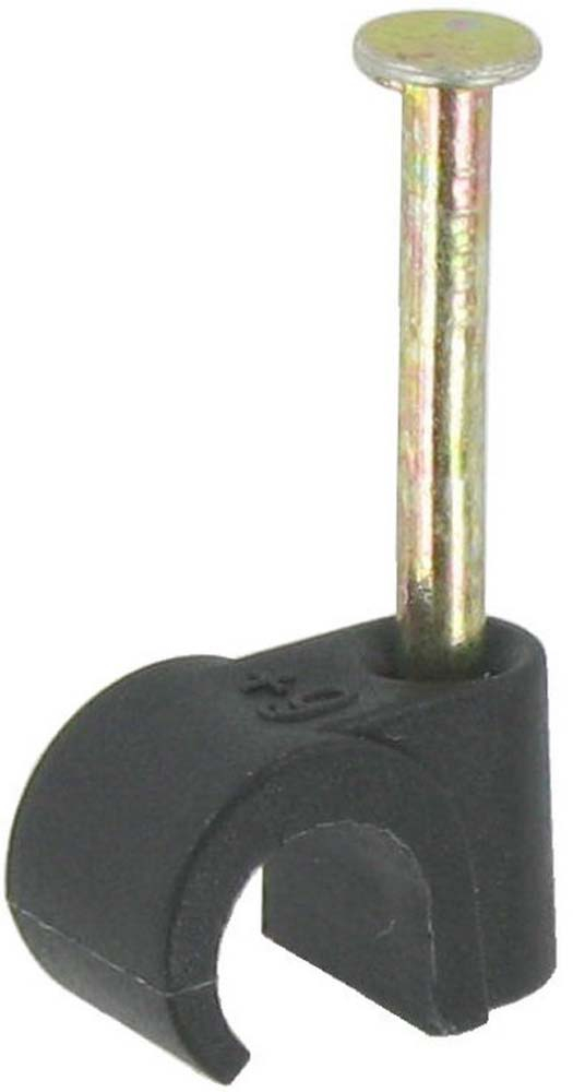 G-RAFF Round Cable Clips - Black 8MM ROUND CLIP BLACK - Deligo