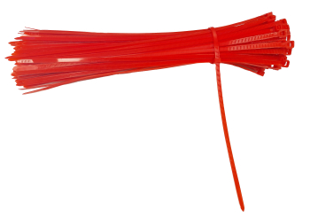 CABLE TIES 4.5MM X 200MM RED