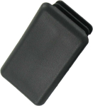 21mm CHANNEL END CAPS BLACK