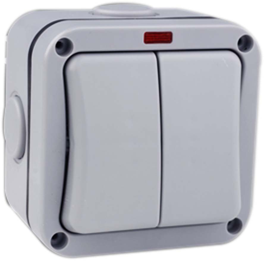 Weatherproof Switches & Sockets 2 GANG 2 WAY 20AMP IP66 WEATHERPROOF ...