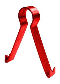 6-9MM KNOCK-IN METAL CLIPS RED - HEAVY DUTY