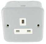 1G 13A UNSWITCHED SOCKET METAL CLAD