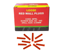 RED WALL PLUGS *OFF SPRUE BOXED 100'S*