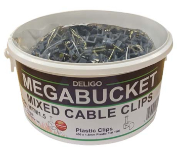 1.5mm Mixed Cable Clips Megabucket