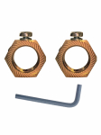 25mm BRASS EARTHING NUT (PACK OF 10)