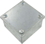 4" x 4" x 3" Metal Adaptable Box Plain