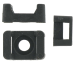 CABLE TIE SADDLE BLACK