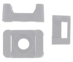 CABLE TIE SADDLE WHITE