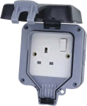 1 Gang 30A DP Weatherproof Switched Socket IP66