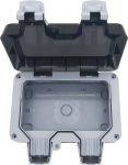 2 Gang Empty Weatherproof Enclosure IP66