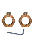 25mm BRASS EARTHING NUT (Pack of 2)