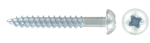 10 x 2" Pozi Round Twinthread Woodscrews