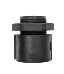 25MM HINGED PP CONDUIT GLANDS BLACK - PK 10