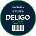 20 METRE WHITE PVC INSULATION TAPE