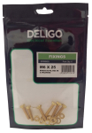 M6 X 25 BRASS NUTS, BOLTS & WA Pack Qty 6