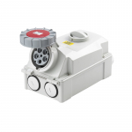 IP67 INTERLOCK SOCKET 415V (3P+N+E) 63A 5PIN 6h
