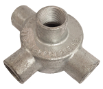 TEE & Back Outlet Malleable Box 25mm