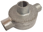 Through & Back Outlet Malleable Box 25mm