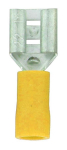 Female Push-On Terminals Yellow 6.3mm