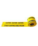 WARNING TAPE 150MM X 365MTR STREET LIGHTING CABLE BELOW