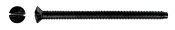 M3.5 x 50 Black Nickel Slotted Raised Countersunk Socket Pins