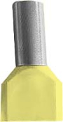 6.0mm **DOUBLE** CORD END TERMINAL YELLOW