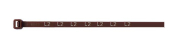 4.8 X 200 PRINTED CABLE TIE BROWN - PRINTED "L2"