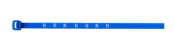 4.8 X 200 PRINTED CABLE TIE BLUE - PRINTED "N"