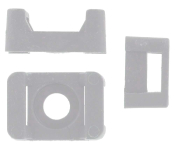 CABLE TIE SADDLE WHITE