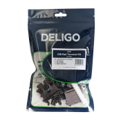 10 x 4mm Brown DIN Rail Terminal Kit