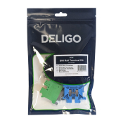 4 x 6mm Grey, 2 x 6mm Blue, 1 x 6mm Earth DIN Rail Terminal Kit