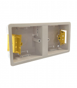 Easy-Fit Dry Lining Box 35mm Dual 1+1 Gang