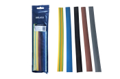 26.0mm-12.5mm HEAT SHRINK PACK 3PS EACH BL/BU/BR/GY/G+Y 250MM