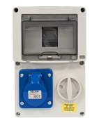 Industrial RCD Interlocking Switch IP44 3-Pin 230V-16A
