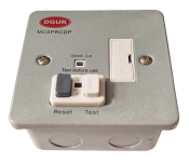 FUSED SPUR RCD PASSIVE METAL CLAD 13A 30mA.
