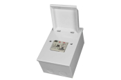 METAL CLAD SHOWER UNIT C/W63 A DP RCD 30mA 1XB50-MCB FITTED