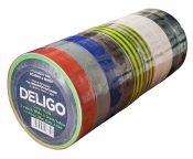 33 METRE MIXED PVC INSULATION TAPE 2xB,W,G&Y 1xBR,BU,GY,R