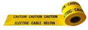 WARNING TAPE 150MM X 100MTR CABLE BELOW/CAUTION ELECTRIC