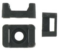 Nylon Cable Tie Saddle - Black