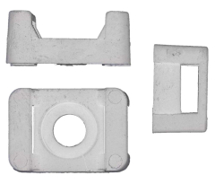 Nylon Cable Tie Saddle - Neutral