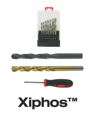 Xiphos HSS Drill Bit Set (19 Pieces)