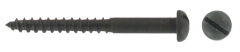 Black Round Slotted Woodscrews