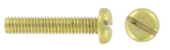 Slot Pan Screw - Brass
