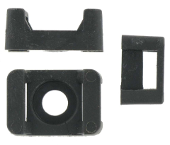 CABLE TIE SADDLE BLACK