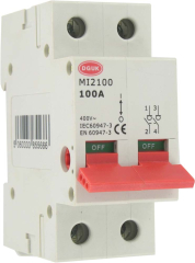 100A 2P MAINS ISOLATOR SWITCH