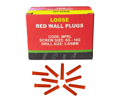RED WALL PLUGS *OFF SPRUE BOXED 100'S*